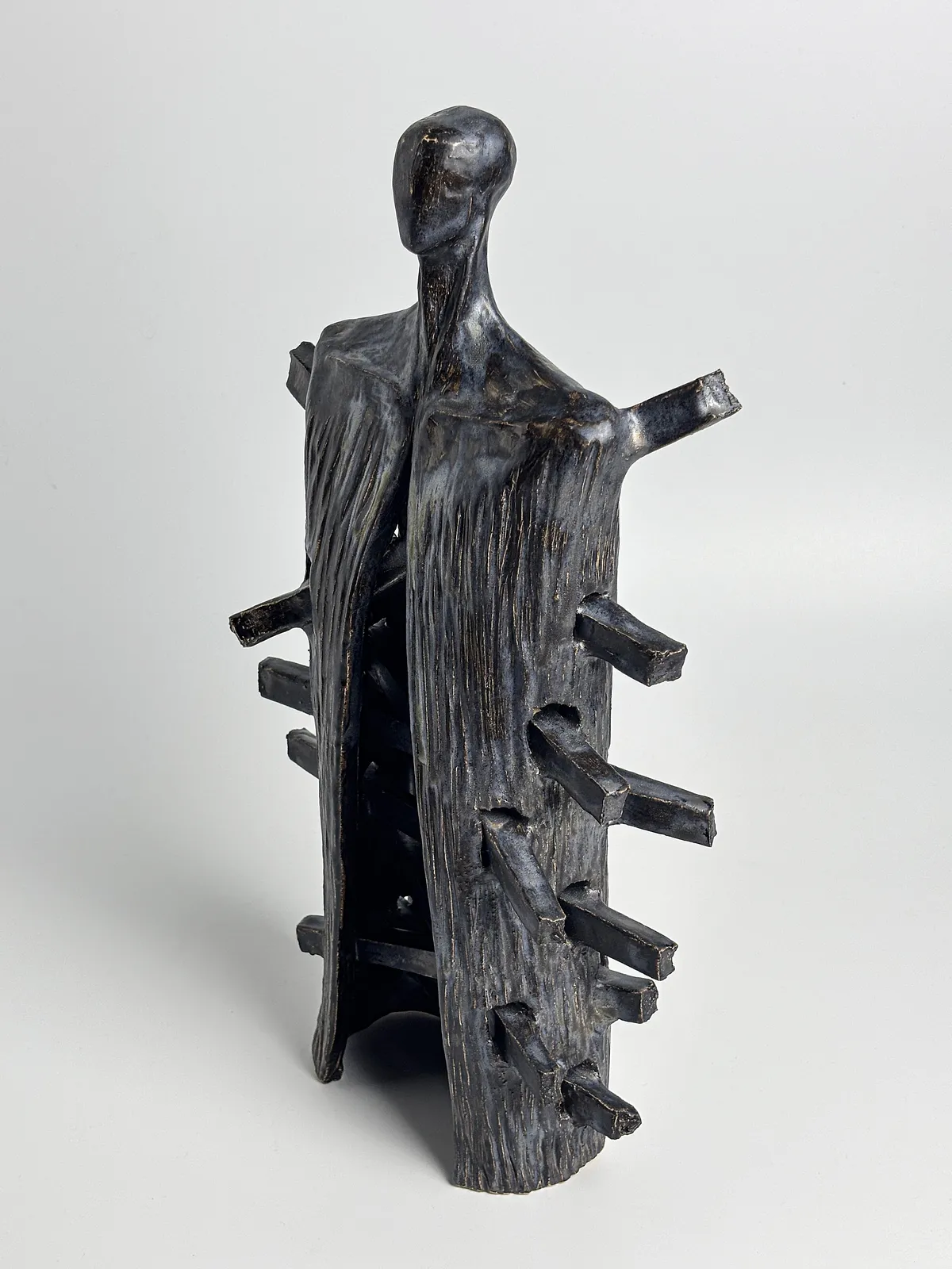 Image of House by VITALIY KRASUTSKIY, made of Chamotte clay, glazes, Sculpture medium, from Lviv, part of the Series 1 series, priced at €600 Photo 5 of 10.