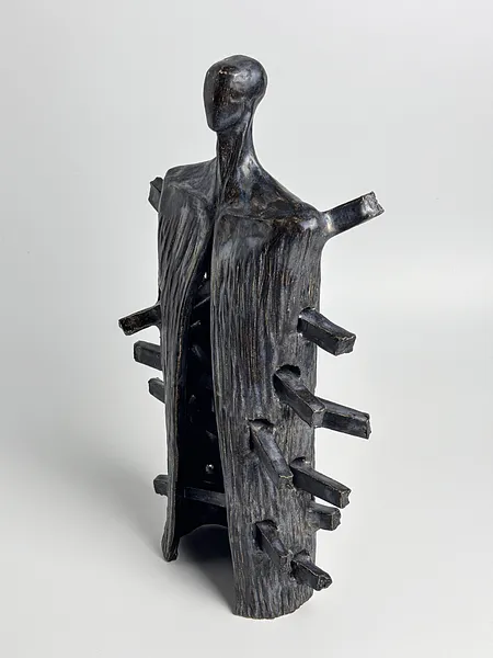 Image of House by VITALIY KRASUTSKIY, size: 40х22х10, made of Chamotte clay, glazes, Sculpture medium, from Lviv, part of the Series 1 series, priced at €600 Photo 5 of 10.