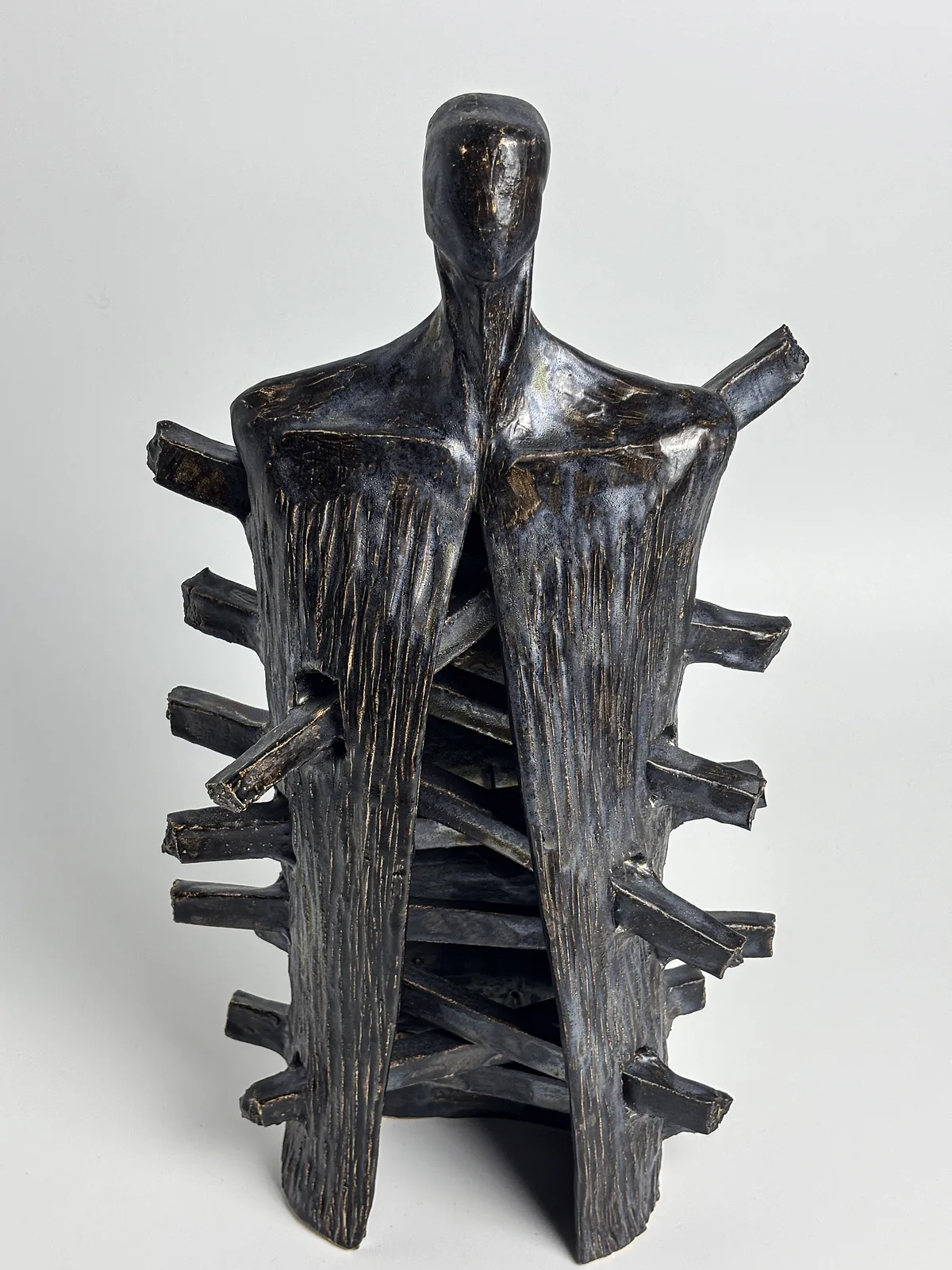 Image of House by VITALIY KRASUTSKIY, made of Chamotte clay, glazes, Sculpture medium, from Lviv, part of the Series 1 series, priced at €600 Photo 7 of 10.
