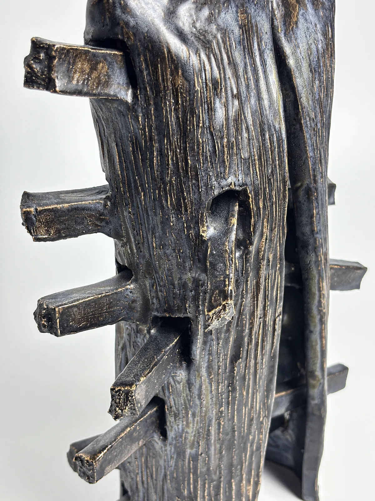 Image of House by VITALIY KRASUTSKIY, made of Chamotte clay, glazes, Sculpture medium, from Lviv, part of the Series 1 series, priced at €600 Photo 10 of 10.
