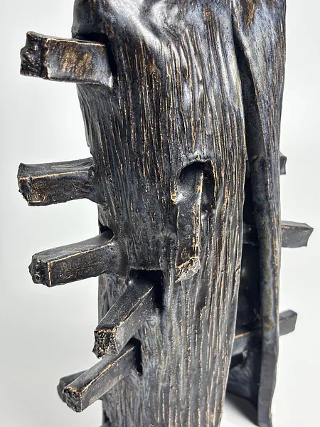 Image of House by VITALIY KRASUTSKIY, size: 40х22х10, made of Chamotte clay, glazes, Sculpture medium, from Lviv, part of the Series 1 series, priced at €600 Photo 10 of 10.