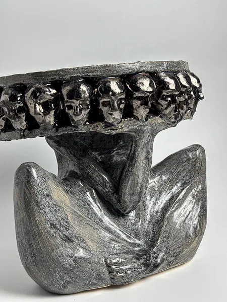 Image of Мовчання by VITALIY KRASUTSKIY, size: 30х30х23, Sculpture medium, part of the Series 1 series, priced at €1400 Photo 5 of 10.