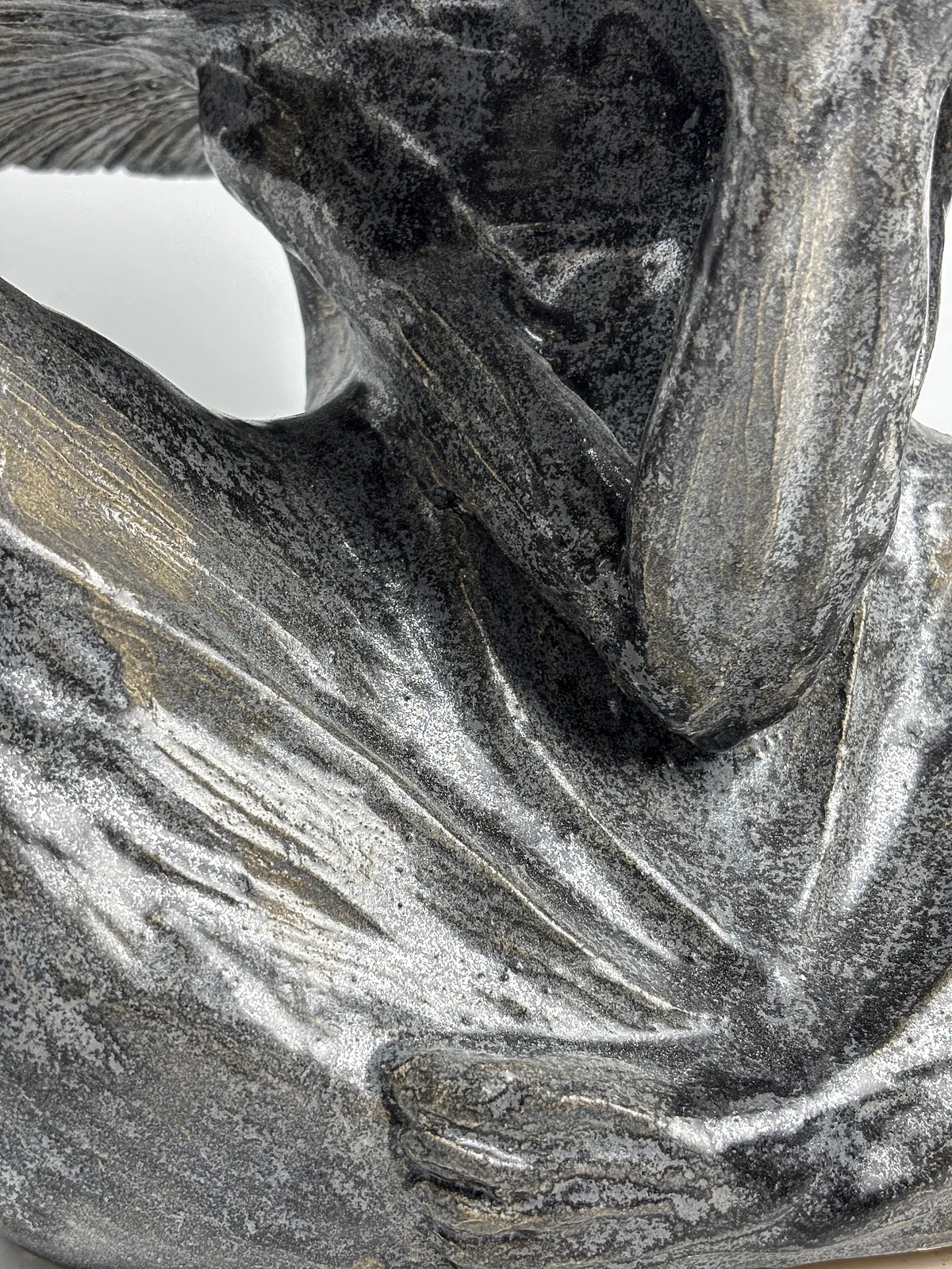 Image of Silence by VITALIY KRASUTSKIY, made of Chamotte clay, glazes, Sculpture medium, from Lviv, part of the Series 1 series, priced at €1400 Photo 7 of 10.