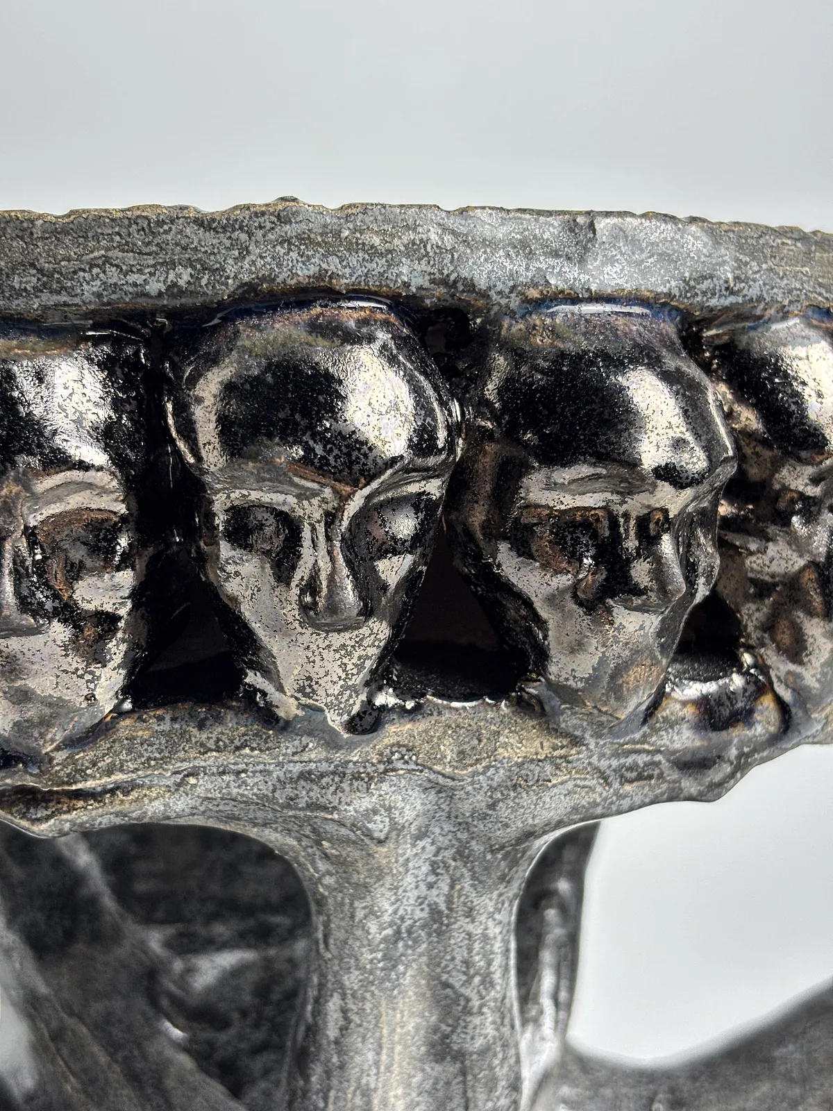 Image of Silence by VITALIY KRASUTSKIY, made of Chamotte clay, glazes, Sculpture medium, from Lviv, part of the Series 1 series, priced at €1400 Photo 8 of 10.